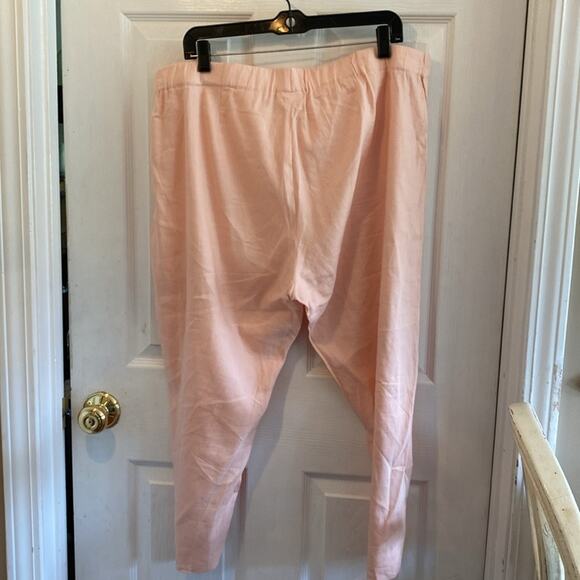 J. Jill women’s XL pale peach linen stretch pants - Picture 3 of 4